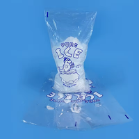 Sacs à glaçons de voyage en plastique transparent robuste de haute qualité, durables, portables et ouverts sur le dessus, de qualité alimentaire pour la vente en gros