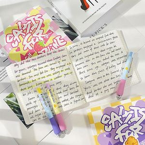 6Pcs Neutral Set Cute Kawaii Fruit Theme Press Gel <b>Pen</b> 0.5Mm Soft Grip for Birthday Party Gifts - Product Image 4