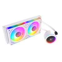 Refroidisseur d'eau pour CPU AIO 240, noir, avec tête miroir Infinity, ventilateur ARGB annulaire, 280W TDP, capuchon rotatif, roulement en céramique, pour boîtier d'ordinateur