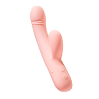Erwachsenen-Masturbator für Frauen AV-Massage-Funktionen Weicher Stab Silikon-Gel Sex-Vibrator 100% Wasserdicht USB-Aufladbar Größer Rosa