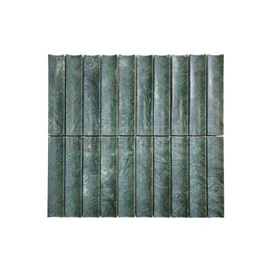 Centurymosaic Carreaux de mosaïque en marbre travertin à rainures courbes Décoration murale Barre de rainures Salle de bain Cuisine Dosseret mural Carreaux de mosaïque - Product Image 4