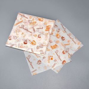Custom Printed Greaseproof Food Wrapping <b>Paper</b> Sandwich Hamburger Deli <b>Wax</b> Coated <b>Paper</b> Sheets Manufacturers 30*30cm - Product Image 3