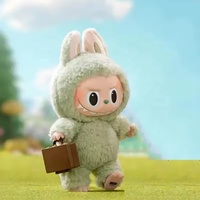 En gros 100% Original PopMart Labubu Passionnant Macron V1 Boîte Aveugle Action Anime Figures 17cm Mignon Boîte Mystère Jouets