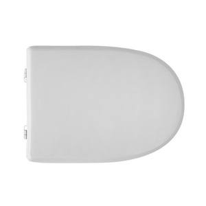 Asiento de inodoro para Axavera Vase Forma 4, bisagras blancas en forma de lazo, 50.5 cm de longitud - Product Image 1