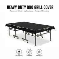 Housse universelle pour table de ping-pong en tissu Oxford Ripstop, résistante au soleil, à la pluie et à la poussière, avec fermeture éclair et roulettes mobiles, pour jardin