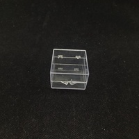 Boîte de rangement en plastique acrylique transparent avec couvercle en PS rectangulaire vente en gros