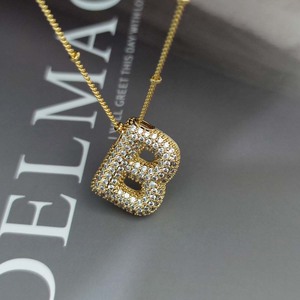 Nuevos Collares de Acero Inoxidable con Letras Inglesas de la A a la Z con Cristales de Circonio de Lujo para Mujer, Gargantilla Moderna, Joyería al por Mayor - Product Image 6