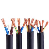 PVC isoliertes flexibles 2/3/4/5 Kern-RVV-Leiterglaskabel Strang-Mehrkernkabel 0,75 mm2/1,5 mm2/2,5 mm2/4 mm2 Haushaltskabel