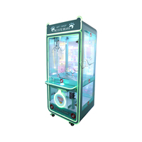 Happy Moment Machine à griffes métallique à monnayeur, distributeur de prix d'arcade, interface anglaise, à vendre (pour attraper les peluches et les cadeaux)