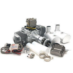 Dle 170 170cc Twin gas động cơ với đánh lửa điện tử và mufflers - Product Image 1