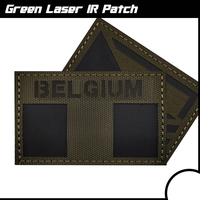 Parche IR de tela verde de nailon, estilo de bandera de país de Finlandia, Italia, Polonia, Noruega, tela, parche de hombro, camisa Polo, chaqueta DIY para coser