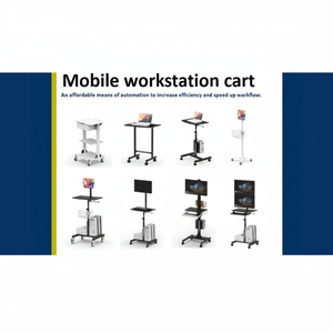 Carrito para Portátil de Juegos y Streaming Económico con Marco Metálico Extensible, Altura Ajustable y Diseño de 4 Ruedas - Product Image 1