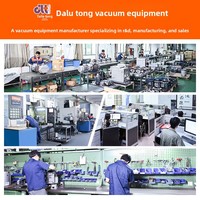 DLT.2V275 Bomba de Vacío de Paletas Rotativas de Dos Etapas Sellada con Aceite, Personalizada para Uso Industrial, 255m³/h, 10HP, Motor Trifásico ISO63/ISO40