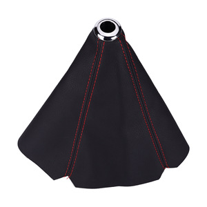 Universal Leather Gear Shift Dust Cover Black Shiny Car <b>Interior</b> <b>Accessory</b> Knob Protection - Product Image 2