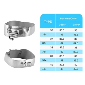 Diş ortodontik M serisi bantları Conv <span class=keywords><strong>Roth</strong></span> 022 Sgl tüpleri + küçük Cleat ile önceden kaynaklanmış - Product Image 5
