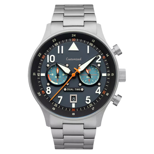 นาฬิกาข้อมือผู้ชาย Shi Ying Luxury Chronograph ระบบจับเวลา กลไกญี่ปุ่น ตัวเรือนสแตนเลส กระจกแซฟไฟร์ กันน้ำ - Product Image 1