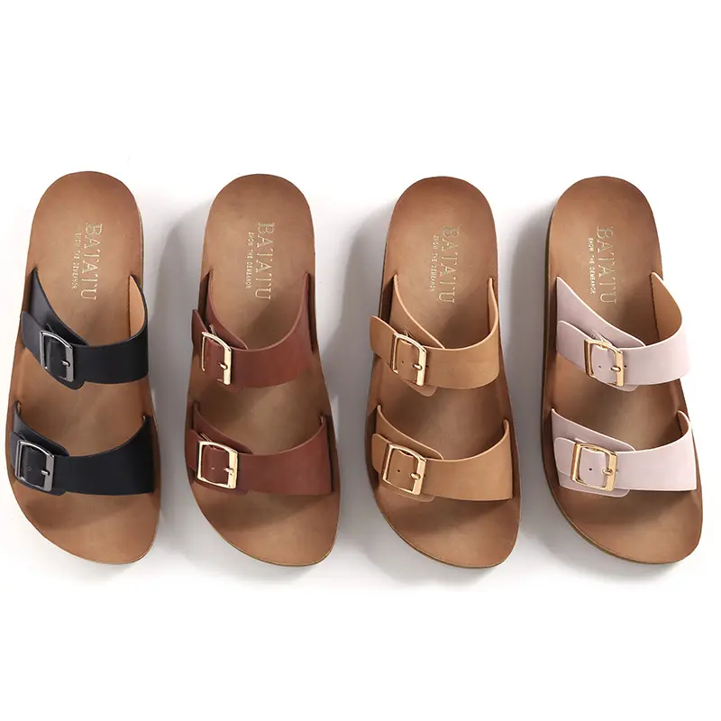 Factory Wholesale Outdoor Beach Shoes Casual Breathable Open Toe Slippers flat sandal Women Slippers