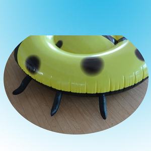 Jouet gonflable de piscine en forme de coccinelle jaune, en plastique, pour l'extérieur - Product Image 5