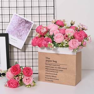 Wholesale High Quality 3 Heads <b>Artificial</b> Silk Peony <b>Flowers</b> for Wedding Graduation Mother's Day Party Home <b>Flower</b> <b>Arrangement</b> - Product Image 3