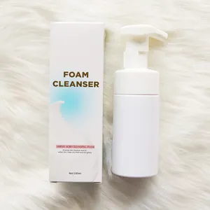 Foaming Mineral-Based Facial Cleanser Whitening Face Wash with Oil-Removing Capabilities for Dry Sensitive Skin Makeup Removal