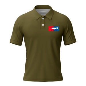 Polo de Golf Personalizado con Logotipo, de Alta Calidad, en Poliéster y Spandex, de Secado Rápido, Corte Ajustado, para Hombre, en Tela Ice Silk - Product Image 1