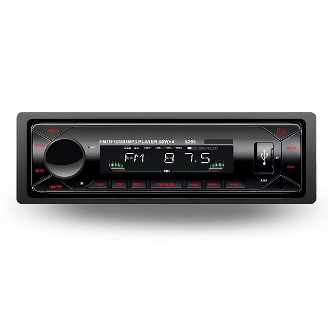 1 Din Car Radio Mp3 Player With BT FM USB Music Support Phone App Control AUX Auto Stereo