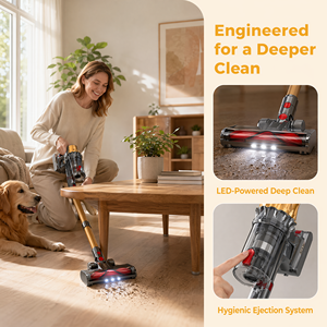 PV22 Cordless <b>Vacuum</b> Cleaner Brushless Motor Strong Suction Stick <b>Handheld</b> for Home Carpet Pet Hair - Product Image 5
