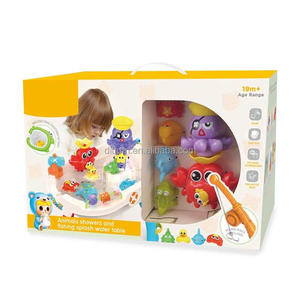 Table de jeu multifonctionnelle pour bébé, jouets de douche d'animaux amusants, table de pêche électrique pour salle de bain et jeux d'eau avec musique - Product Image 6