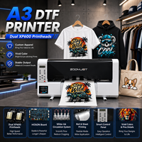 Printer DTF A3 XP600 I1600 I3200 untuk Tas, Kain, Desain Kustom, Printer Film PET, DIY