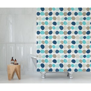 <span class=keywords><strong>Rideau</strong></span> de <span class=keywords><strong>douche</strong></span> imprimé du milieu du siècle avec crochet rétro décoratif <span class=keywords><strong>rideau</strong></span> de <span class=keywords><strong>douche</strong></span> à pois 3D pour salle de bain vente en gros - Product Image 4