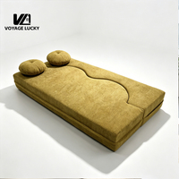 Sofá Cama de 2 Plazas, Envasado al Vacío, Compresible, Tela de Compresión, Sofá Modular de Espuma Moderno para Sala de Estar