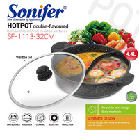Casserole électrique à pression Sonifer SF-1113, personnalisée, pour la maison, en aluminium moulé sous pression, antiadhésive