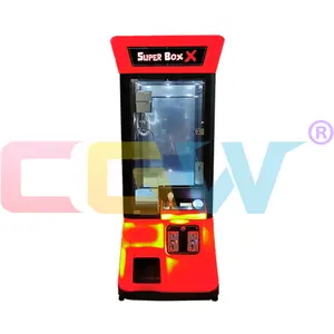 CGW Mainan Mesin Penjual Derek Cakar Mainan Super Box X Arcade untuk Dijual UK/Spanyol/Italia/Kroasia/France/Jerman