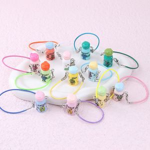 Mini dễ thương mô phỏng DIY ảnh kỹ thuật số chai nước cup nhựa <span class=keywords><strong>Keychain</strong></span> Ba lô Dollhouse trang trí với phim hoạt hình Mặt dây chuyền - Product Image 2