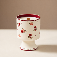 Bougie parfumée à mèche en bois longue durée pour la décoration intérieure, idéale pour la Saint-Valentin et la fête des Mères