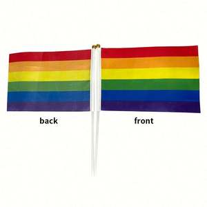 Banderas impresas de buena calidad de Venta caliente cualquier logotipo banderas que ondean a mano de diferentes tamaños - Product Image 4