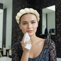 Ensemble bandeau et bracelet personnalisables avec logo pour spa, bandeau moelleux antidérapant pour le lavage du visage, le maquillage et les soins de la peau, accessoires pour cheveux pour femmes et filles, vente en gros