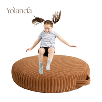 Bloc de mousse souple OEM personnalisé, coussin sensoriel rond lavable pour enfants autistes, activités intérieures
