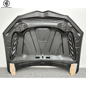 Performante Style New Black Glossy Twill Weave Carbon Fiber Car <b>Bonnet</b> for URUS 1:1 Fitment Engine Cover Auto - Product Image 2