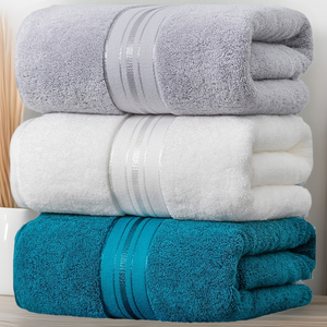 Sang Trọng 100% Bông Khăn Tắm Vàng Satin Với Tuyệt Vời Hấp Thụ Biểu Tượng Tùy Chỉnh Thêu Lớn Người Lớn Spa Khách Sạn Khăn - Product Image 2