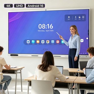Nouvelle Arrivée 2026 – Tableau Blanc Interactif Intelligent 4K UHD Android 15 de 65, 75 et 86 Pouces pour l'Enseignement en Classe et l'Apprentissage en Ligne - Product Image 1