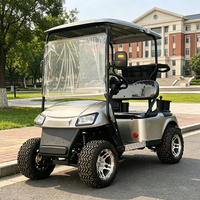 Carrito de Golf Eléctrico de 2 Plazas con Frenos de Disco en las 2 Ruedas para Terreno Montañoso, Fabricado en China