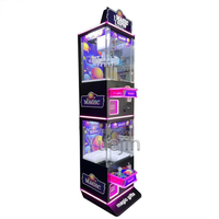 Prix usine monnayeur chanceux fou griffe prix jeu Machine qualité cadeau pince 24 Clips pour enfants matériel métallique