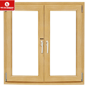 <span class=keywords><strong>Finestra</strong></span> a battente in PVC colore legno finestre a battente UPVC per pareti in calcestruzzo - Product Image 4
