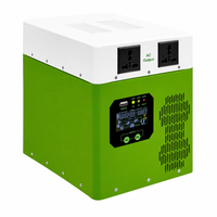 Station d'alimentation portable 500W 1000Wh, générateur solaire, batterie de secours avec sortie AC et affichage USB