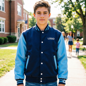 <span class=keywords><strong>Chaqueta</strong></span> Deportiva Universitaria de Béisbol <span class=keywords><strong>para</strong></span> <span class=keywords><strong>Hombre</strong></span>, Personalizable <span class=keywords><strong>con</strong></span> Logotipo, de Alta Calidad, en Felpa CVC, al por Mayor, Lisa, sin Estampado - Product Image 1