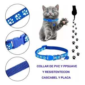 Collier en nylon réfléchissant personnalisé à 12 LED avec motif imprimé pour promener un chien pour petits chiens et chats - Product Image 3