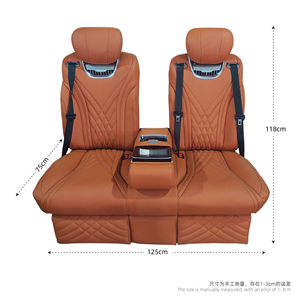 Fourgonnette de luxe VIP personnalisée à trois sièges arrière avec écran tactile et lit inclinable, sièges de voiture modifiés - Product Image 2
