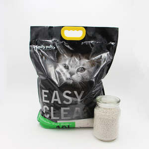 Arena para gatos de bentonita Natural 100%, arena de buena aglomeración para Kitty, materiales naturales 100% - Product Image 4