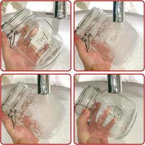 Autocollants personnalisés, lavables, solubles dans l'eau, en matériau alimentaire sûr, étiquettes dissolvables pour contenants alimentaires - Product Image 2